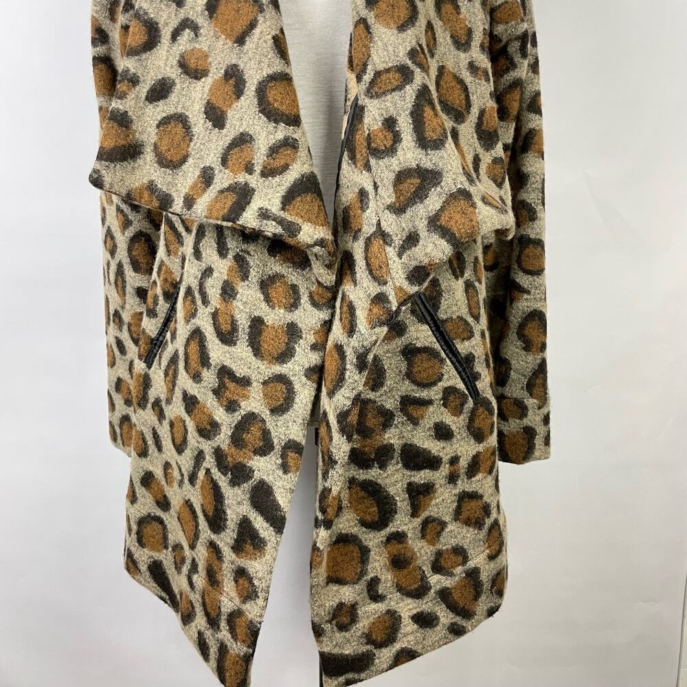 Luii | Leopard Print Wool Blend Cardigan Jacket - Picture 5 of 11